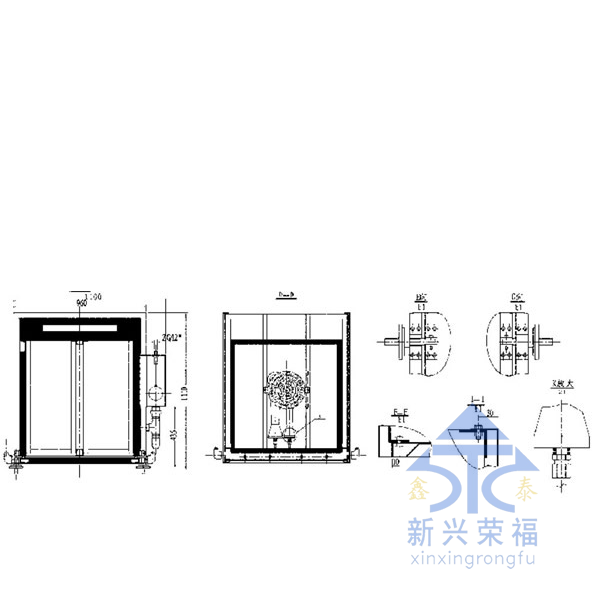 电气两用蒸饭车尺寸图二